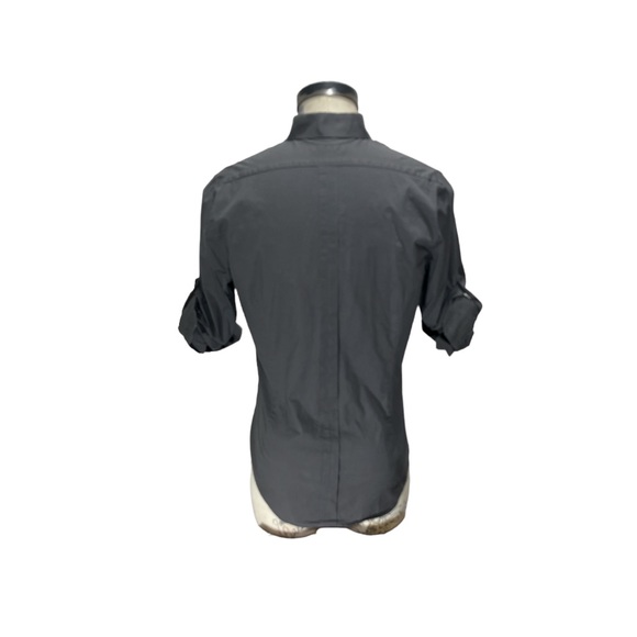 Express Men’s long and short sleeve gray button up collared shirt. Large - Picture 6 of 10